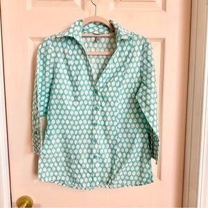 Green and white Harve Benard button up
